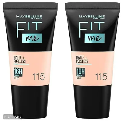 Lecherous Beauty Fit Me Matte With Pore less Liquid Tube Foundation Natural Fit Me Set Of 2