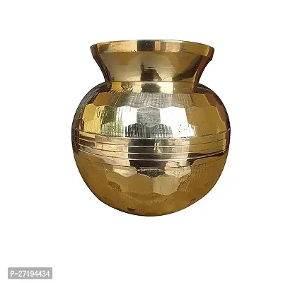 Stylish Brass Pooja Lota/Diamond Designer Lota Height: 4 Inch, Gold