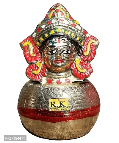 Stylish Goddess Lakshmi Devi With Puja Kalasa For Mana Basa Varalakshmi Vratha Pooja. H-5Inch