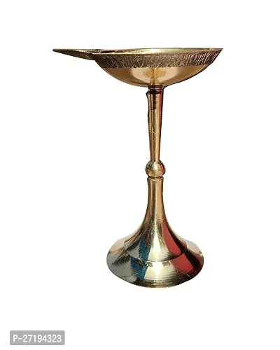 Stylish Oil Diya Brass Stand Diya Height: 5 Inch