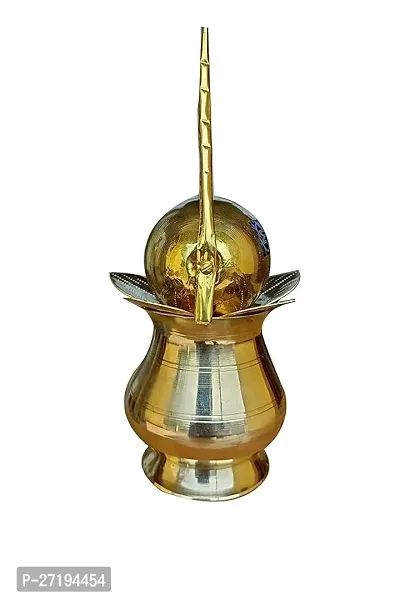 Stylish Mangal Stand Kalash With Brass Nariyal And Leafs