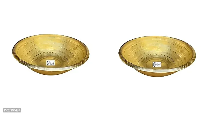 Stylish Tasla 10Inch Diameter Brass, 2 Pieces-thumb0