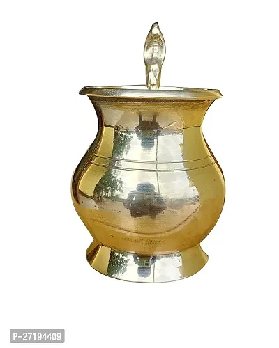 Stylish Brass Panch Patra Lota With Naga Spoon, Panchapatra Set Poojan Purpose.-thumb0