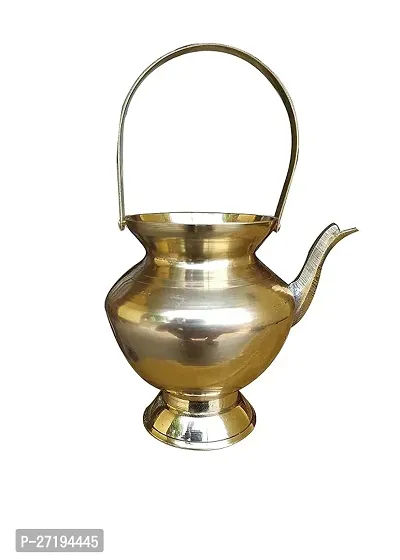 Stylish Pure Brass Kamandal H-4 Inch Gold