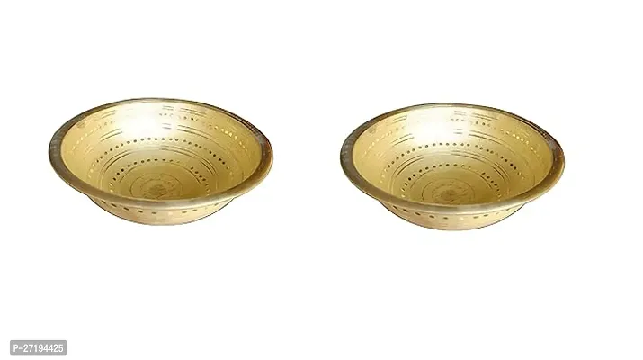 Stylish Tasla 9 Inch Diameter Brass, 2 Pieces-thumb0