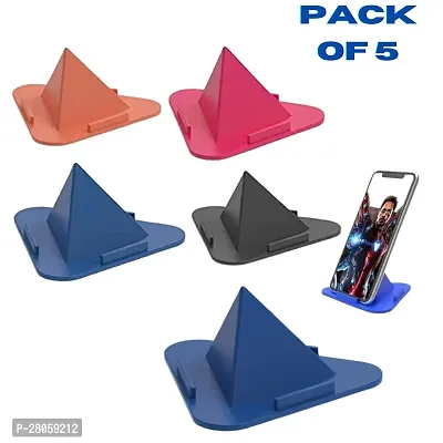 Pyramid Shape Phone Stand Universal Desktop Stand (Multi Color) (Pack of 5)-thumb0