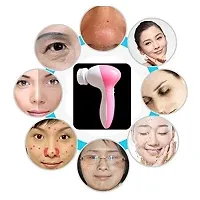 5 in 1 Rotating Smooth Body Face Masssager for Beauty Care (Pink)-thumb2