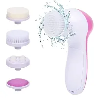 5 in 1 Rotating Smooth Body Face Masssager for Beauty Care (Pink)-thumb3