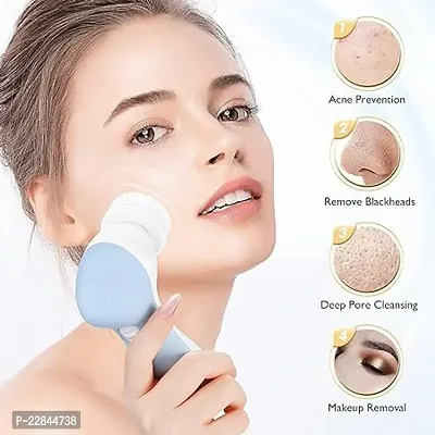 5 in 1 Face Facial Exfoliator Electric Massage Machine Care  Cleansing Cleanser Massager Kit For Smoothing Body-thumb2
