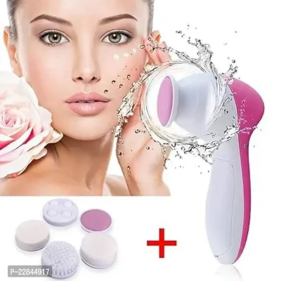5 in 1 Portable Electric Facial Cleaner Multifunction Massager, Face Massage Machine For Face, Facial Machine, Beauty Massager, Facial Massager For Women-thumb3