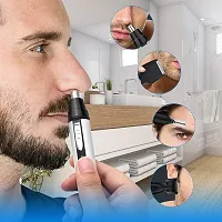 USB Nose Hair Trimmer, 4 in 1 Ear Nose Hair Trimmer Safely Painless Personal Trimmer Grooming Kit for Men and Women, Waterproof Beard and Nose Trimmer for Easy to Clean-thumb2