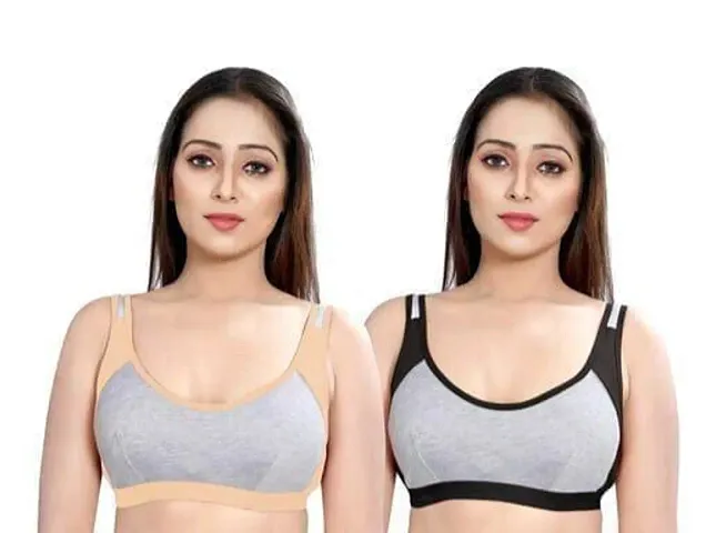 Stylish Solid Bras For Women Pack of 2