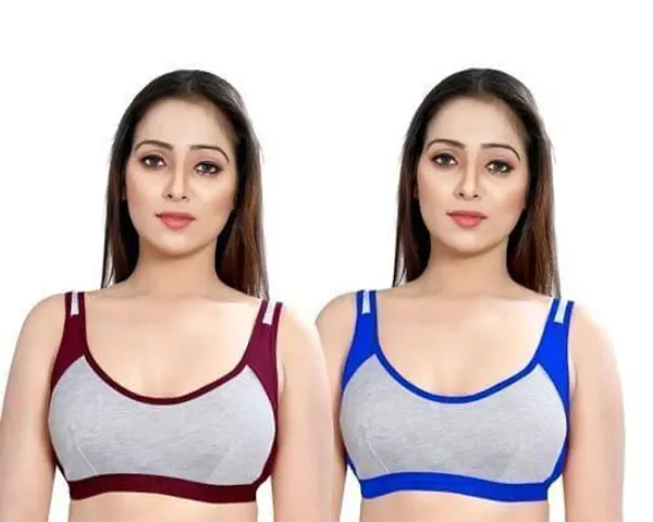 Solid Non Padded Sports Bras