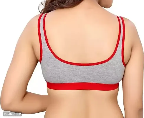 Stylish Multicoloured Cotton Solid Bras For Women Pack of 6-thumb3