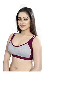 Stylish Multicoloured Cotton Solid Bras For Women Pack of 2-thumb3