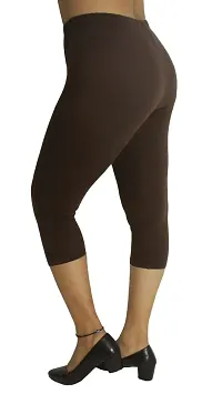 Stylish Cotton Lycra Capris For Women-thumb3