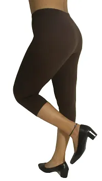 Stylish Cotton Lycra Capris For Women-thumb1