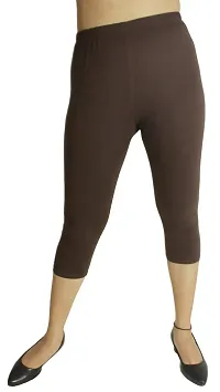 Stylish Cotton Lycra Capris For Women-thumb2