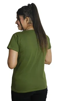 MENINA Half Sleeves Basic T-Shirt For women-thumb2