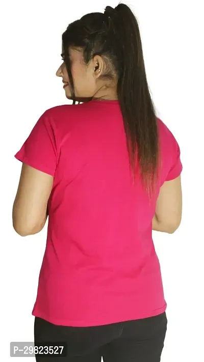 Stylish Half Sleeves Basic T-Shirt For women-thumb3