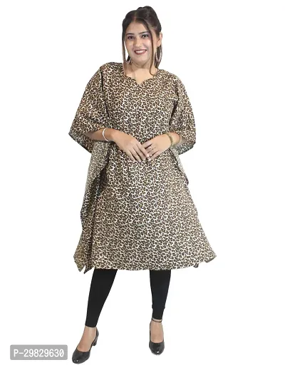 MENINA Elegnat Animal Print Kaftan For Women-thumb3