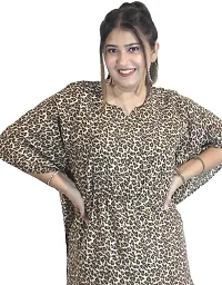 MENINA Elegnat Animal Print Kaftan For Women-thumb4