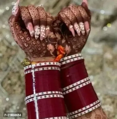 Chooda Marron bangles/Chooda bracelet and bangles/plain patti chooda/ Bridal Fancy Chooda/Punjabi Chooda/ Raj asthani Chooda /Bridal Fashion Jwellery/Beauty and Ethnic Wear jewellery bangles woman ban-thumb2