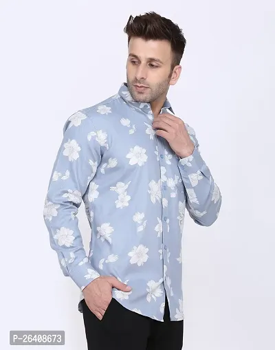 Stylish Men Cotton Blend Full Sleeve Regular Fit Casual Shirt-thumb5