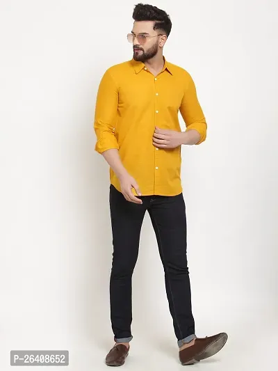 Stylish Men Cotton Blend Full Sleeve Regular Fit Casual Shirt-thumb4