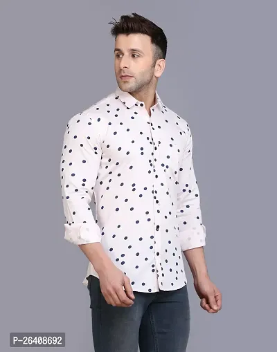Stylish Men Cotton Blend Full Sleeve Regular Fit Casual Shirt-thumb0