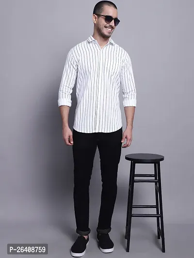 Stylish Men Cotton Blend Full Sleeve Regular Fit Casual Shirt-thumb2