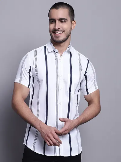 New Launched Cotton Blend Short Sleeves Casual Shirt 