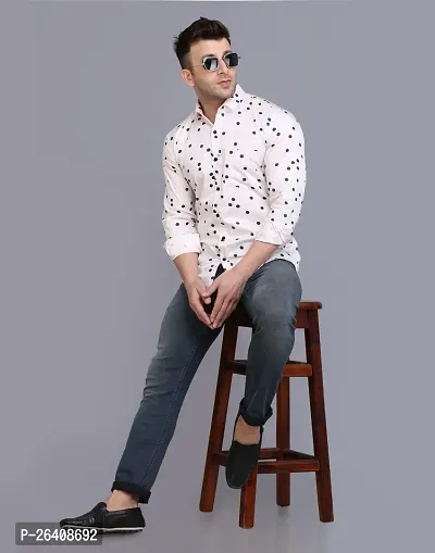 Stylish Men Cotton Blend Full Sleeve Regular Fit Casual Shirt-thumb5