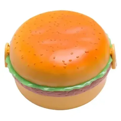 Stylastra Burger Shaped Lunch Box 2 Layer Tiffin Box for Kids
