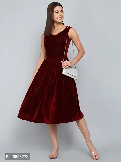 Women Fit and Flare Dress-thumb0