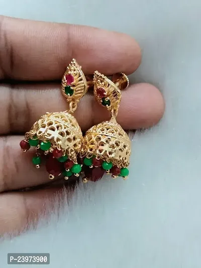 Latest Fashionable Jhumki Earrings For Girls And Womens-thumb0