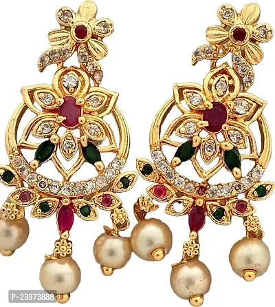 Party Wear Fashionbale Jhumki Drop Earrings For Women-thumb0