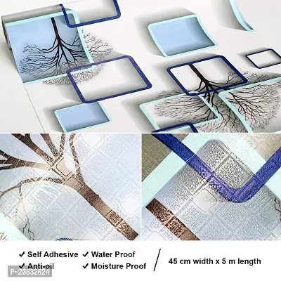 Abstract Wall Stickers, Waterproof Wall Stickers, Use in Living Room, Bedroom, Kitchen, etc, Easy to Apply Self Adhesive Stickers (40 cm x 200 cm)-thumb5