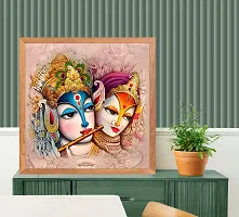 Anita Enterprises Murli Radha Krishna Stickers, For Home Decorative Self-Adhesive Stickers (30x30 cm)-thumb2