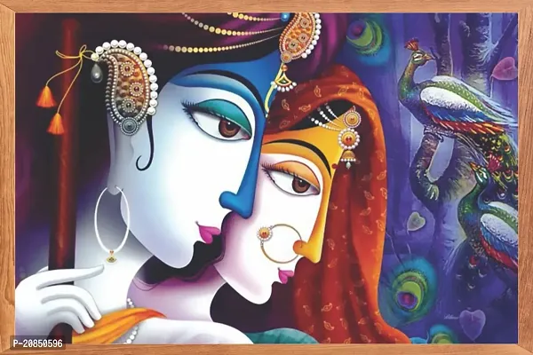 Anita Enterprises Radha Krishna Stickers, For Home Decorative Self-Adhesive Stickers (30x45 cm)