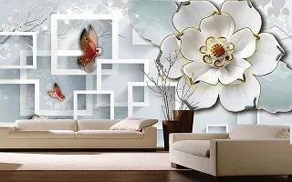 Wall Stickers Flower Decoration Wall Stickers Waterproof Stickers PVC Vinyl, Use for Wall Decorative Easy to Apply Self Adhesive Sticker (40 x180 Cm)-thumb1