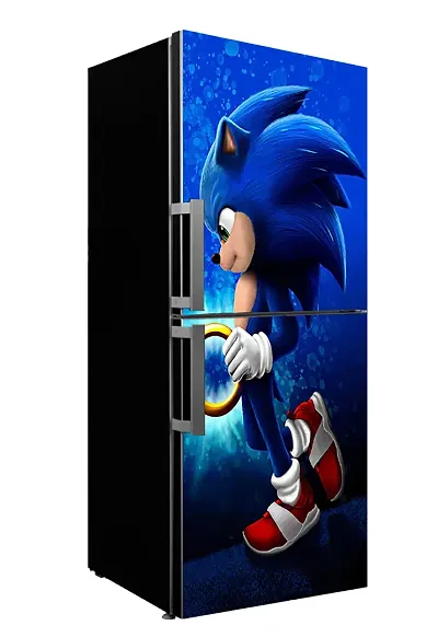 Buy Anita Enterprises Double Door Fridge Stickers, Refrigerator Stickers,  Sonic Cartoon Stickers, with Self-Adhesive Stickers Easy to Apply (Size  160cm X 61cm) - Lowest price in India
