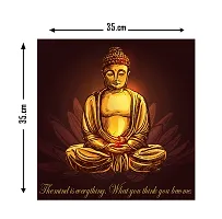 Anita Enterprises Buddha Mind Quotes Waterproof Poster Wall Decals Use in Living Room, Bedroom, Kid's Room, etc Easy to Apply Self Adhesive Sticker (35 x 35 cm)-thumb1