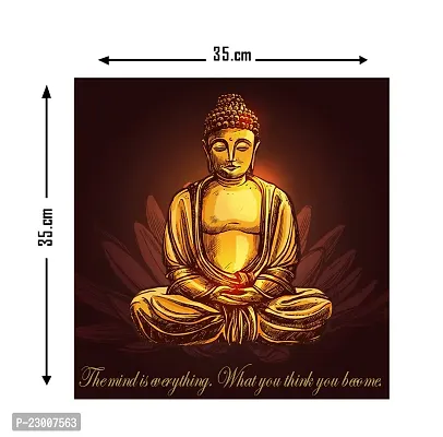 Anita Enterprises Buddha Mind Quotes Waterproof Poster Wall Decals Use in Living Room, Bedroom, Kid's Room, etc Easy to Apply Self Adhesive Sticker (35 x 35 cm)-thumb2