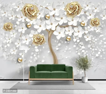 Floral Tree wall Stickers Wallpaper Sticker use in Home Office Living Room Hall Kitchen inly Stickers Easy to Apply Self Adhesive Sticker (Size: 180 x 40 cm)-thumb4
