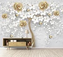 Floral Tree wall Stickers Wallpaper Sticker use in Home Office Living Room Hall Kitchen inly Stickers Easy to Apply Self Adhesive Sticker (Size: 180 x 40 cm)-thumb1