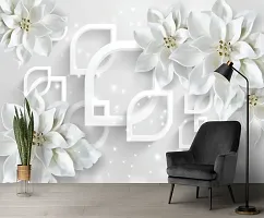 Flower wall Stickers Wallpaper Sticker use in Home Office Living Room Hall Kitchen Vinyl Stickers Easy to Apply Self Adhesive Sticker (Size: 180 x 40 cm)-thumb2