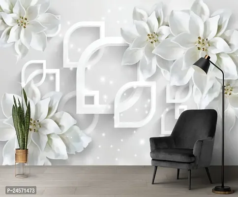 Flower wall Stickers Wallpaper Sticker use in Home Office Living Room Hall Kitchen Vinyl Stickers Easy to Apply Self Adhesive Sticker (Size: 180 x 40 cm)-thumb3