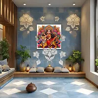 Anita Enterprises Serawali Ma Poster, Hindu lord poster, Waterproof Vinyl Poster (Size:24*24  Inch)-thumb1