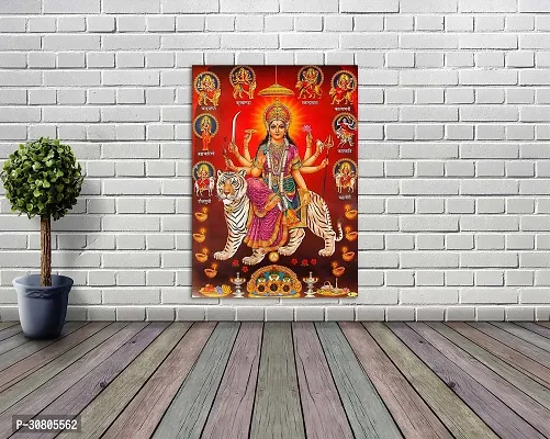 Anita Enterprises Serawali Ma Poster, Hindu lord poster, Waterproof Vinyl Poster (Size:24*36  Inch)-thumb4